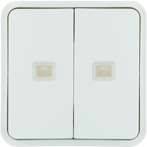 Tecla 2x cubyko KNX c sinaliz, br