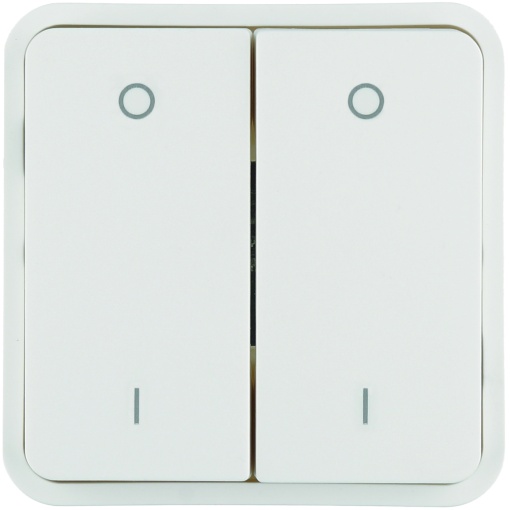 Tecla 2x cubyko KNX, 0 e 1, br