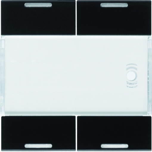 Tecla x4 gallery KNX com LED, preto