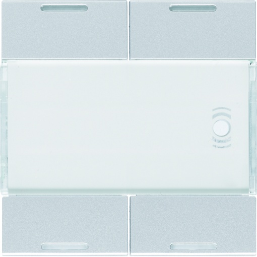 Tecla x4 gallery KNX com LED, alumínio