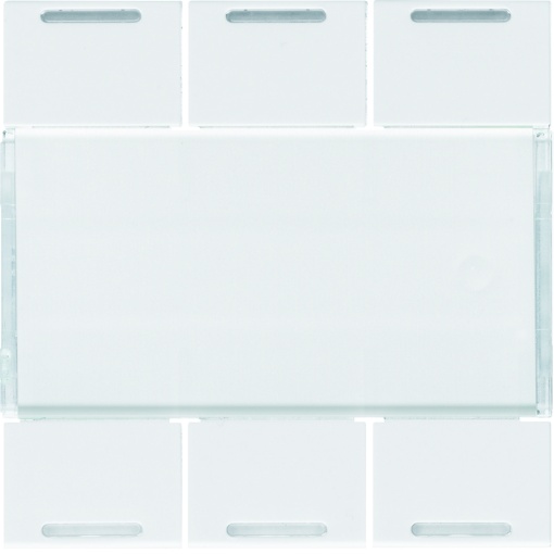 Tecla x6 gallery KNX com LED, branco