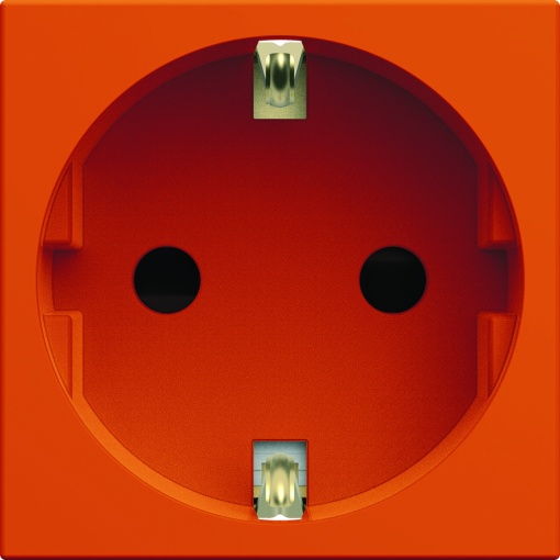 gallery 2M Tomada Schuko, laranja