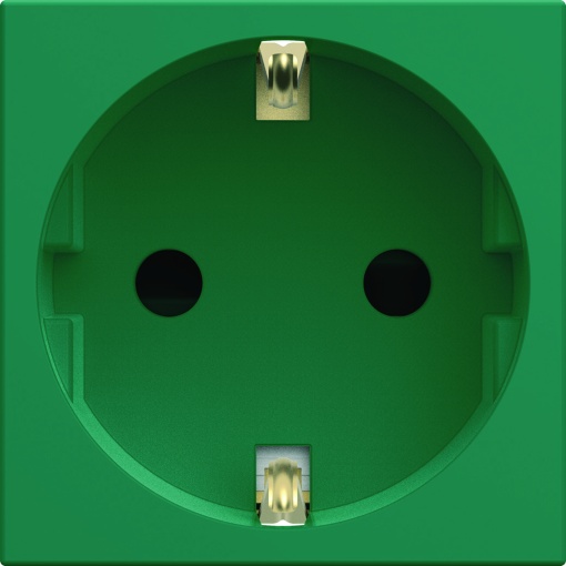 gallery 2M Tomada Schuko, verde