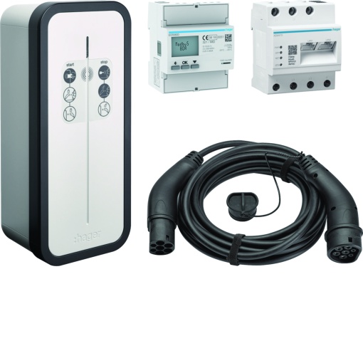 kit witty solar 1x22kW 3P RFID com cabo