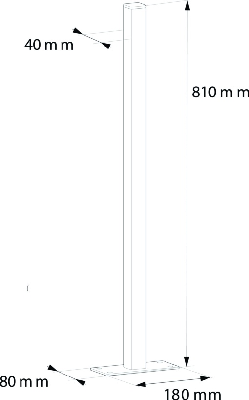 Extensão para pedestal básico