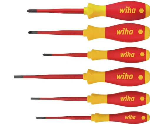 Jogo de Chaves SoftFinish® electric slimFix Fenda, Phillips, PlusMinus/Pozidriv, de 6 und.