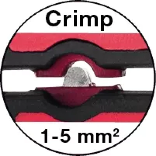 Tesoura profissional c/ função de cravar 1 - 5 mm²