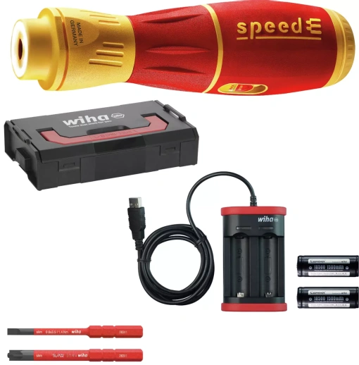 Chave eléctrica speedE® II electric 7 pçs., c/ slimBits, baterias e carregador