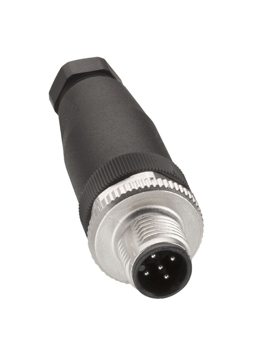 Conector M12 recto, 5 pinos - XZCC12MDM50B