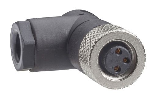 Conector M8 recto, 4 pinos - XZCC8FDM40S