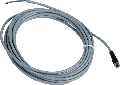 Conector fêmea PVC, M8, pré-cabeado – XZCPV0566L5