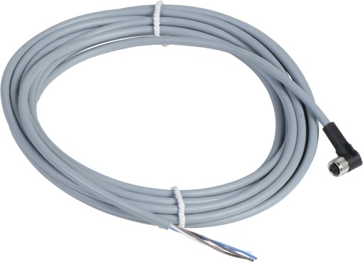 Conector fêmea PVC, M8, pré-cabeado – XZCPV1041L5