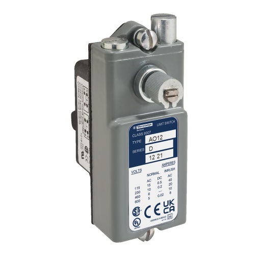 LIMIT SWITCH 600VAC 15AMP AO +OPTIONS