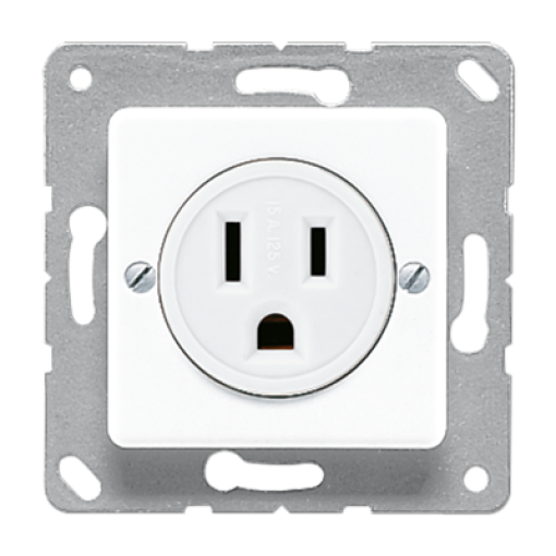 Conector NEMA de EE.UU. A blanco alpino