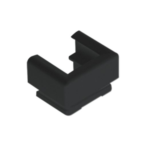 Accesorio canal 15x15. Negro