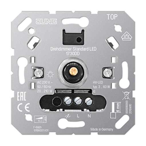 Dimmer giratorio estándar para LED