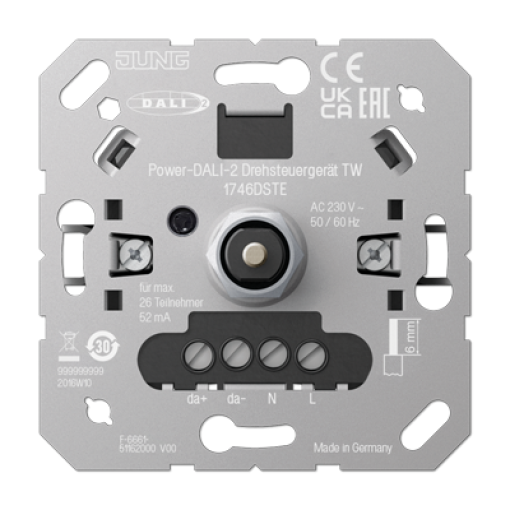 Regulador giratorio Power DALI2 TW. Multimaster