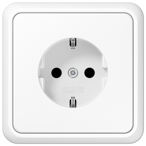 Enchufe SCHUKO cmarco. prot. CD bl alpi