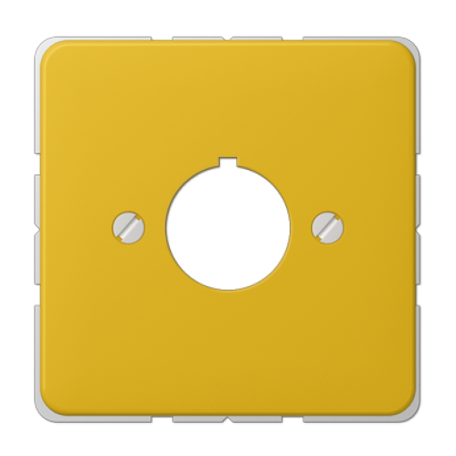 Placa aparato mando 22,5 mm CD amarillo
