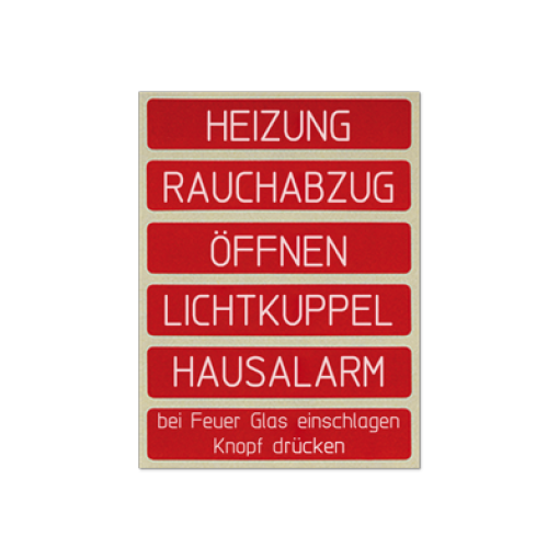 Adhesivos inscritos para placas