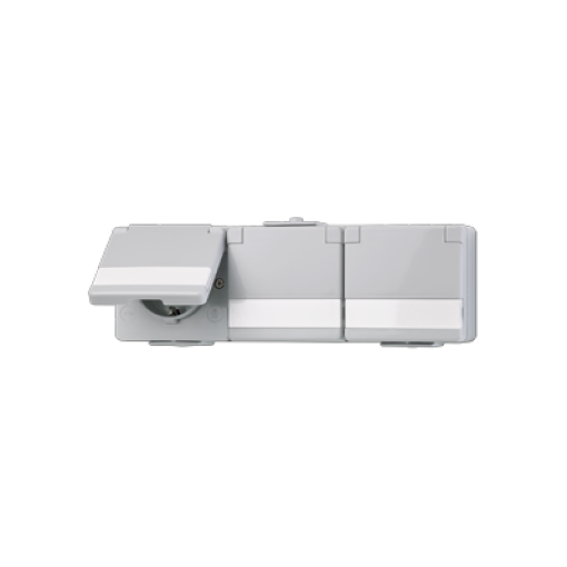 Enchufe triple horiz. WG 600