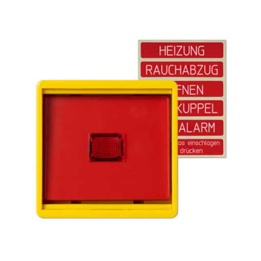Placa c tapa cristal WG 6 amarillo