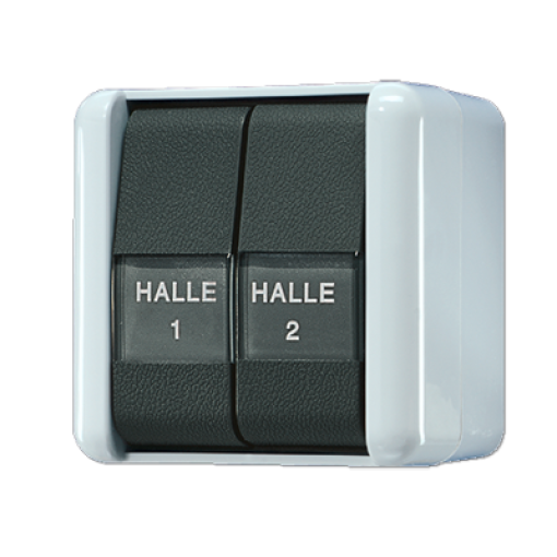 Interruptor doble con inscr. WG 800