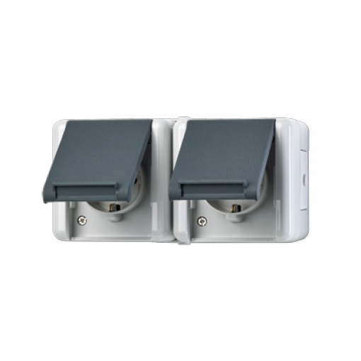 Enchufe doble horizontal WG 800