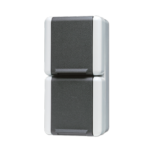 Enchufe doble vertical cinscr. WG 800