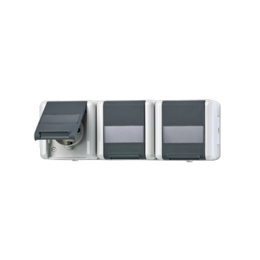 Enchufe triple horiz. WG 800