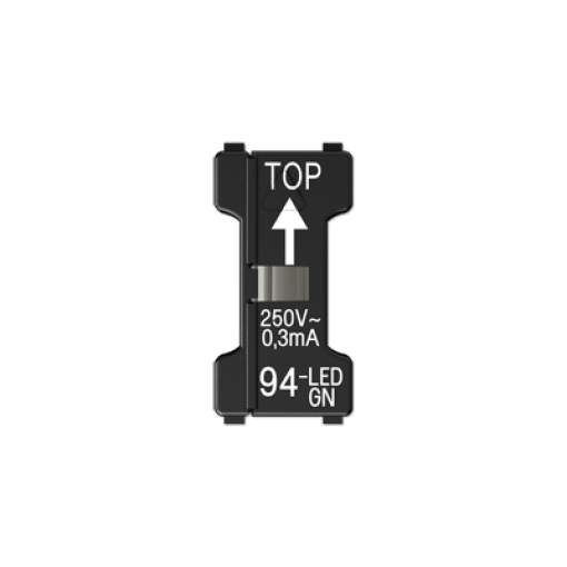 LED 110-250 V, 0.3 mA, verde