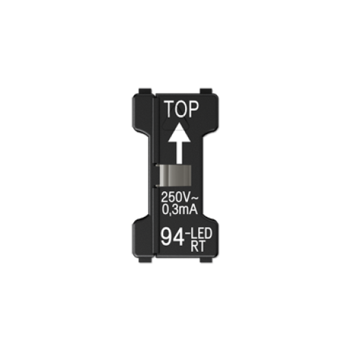 LED 110-250 V, 0.3 mA, rojo