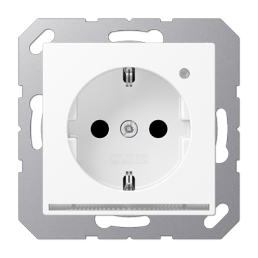 Enchufe SCHUKO cLED bl. A bl. mate