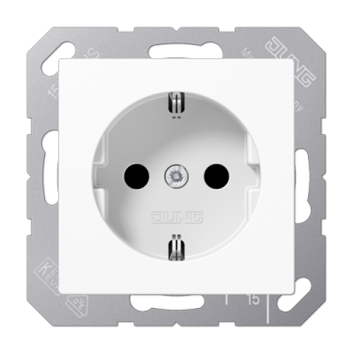 Enchufe SCHUKO prot. A bl. alpi