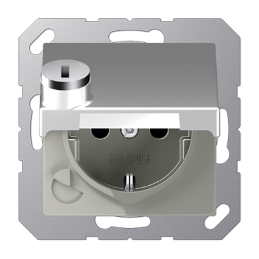 Enchufe c cierre seg. abat. A alum.