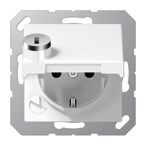 Enchufe c cierre seg. abat. A bl. alpi