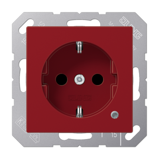 Enchufe c indicador A rojo