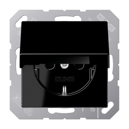 Enchufe t. abat. prot. contacto A negro