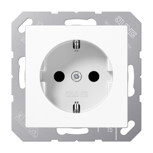 Enchufe SCHUKO prot. A bl. alpi