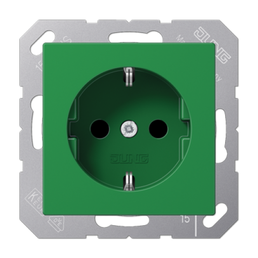 Enchufe SCHUKO prot. contacto A verde