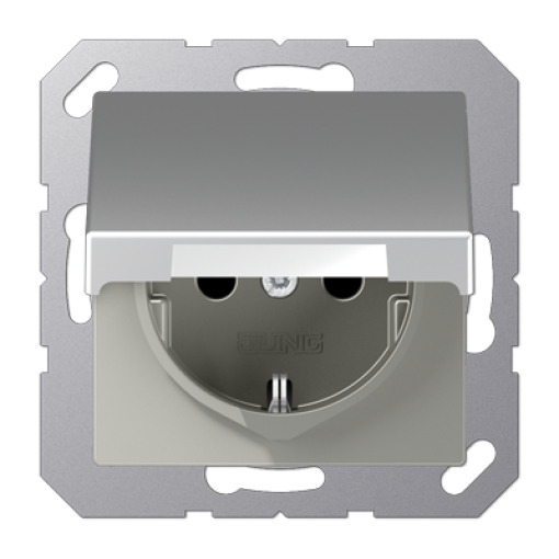 Enchufe t. abatprot. contacto A alum.