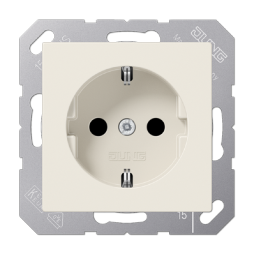 Enchufe SCHUKO prot. contacto A bl.