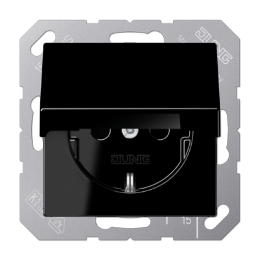 Enchufe t. abatprot. contacto A negro