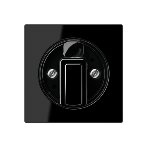 Placa interruptor giratorio A negro