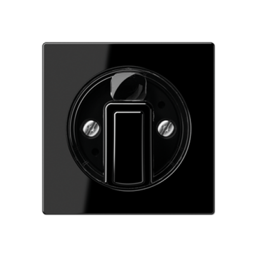 Placa interruptor giratorio A negro