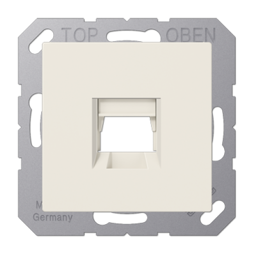 Placa Modular Jack 1 toma A bl marfil