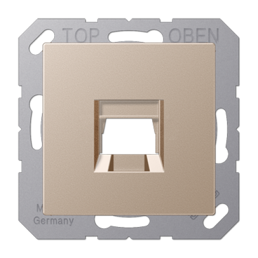 Placa Modular Jack 1 toma A cava