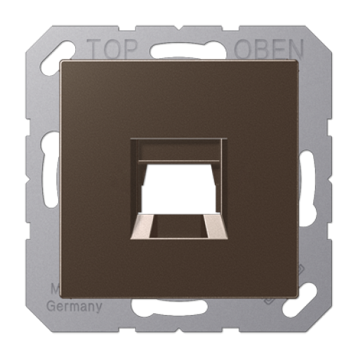 Placa Modular Jack 1 toma A mokka