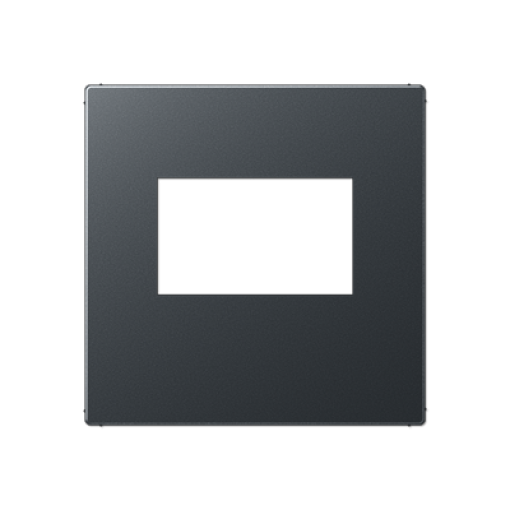 Placa USB A antracita mate