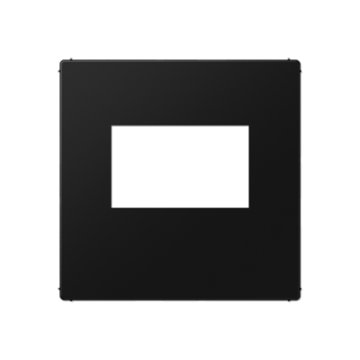 Placa USB A negro mate